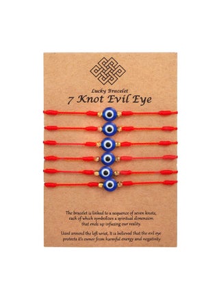 Evil Eye Bracelets 7 Knot Lucky Protection Bracelets Red Evil Eye Bracelets Pack Bracelet for Family Evil Eye Bracelet for Women Men Baby 7 Knot Protection Lucky Bracelet Adjustable Red String Amulet - pzsku/ZBFCE83CE480A5B15784DZ/45/1753320327/6fc39f5f-1ab4-48ec-beef-113ed7cdedf2