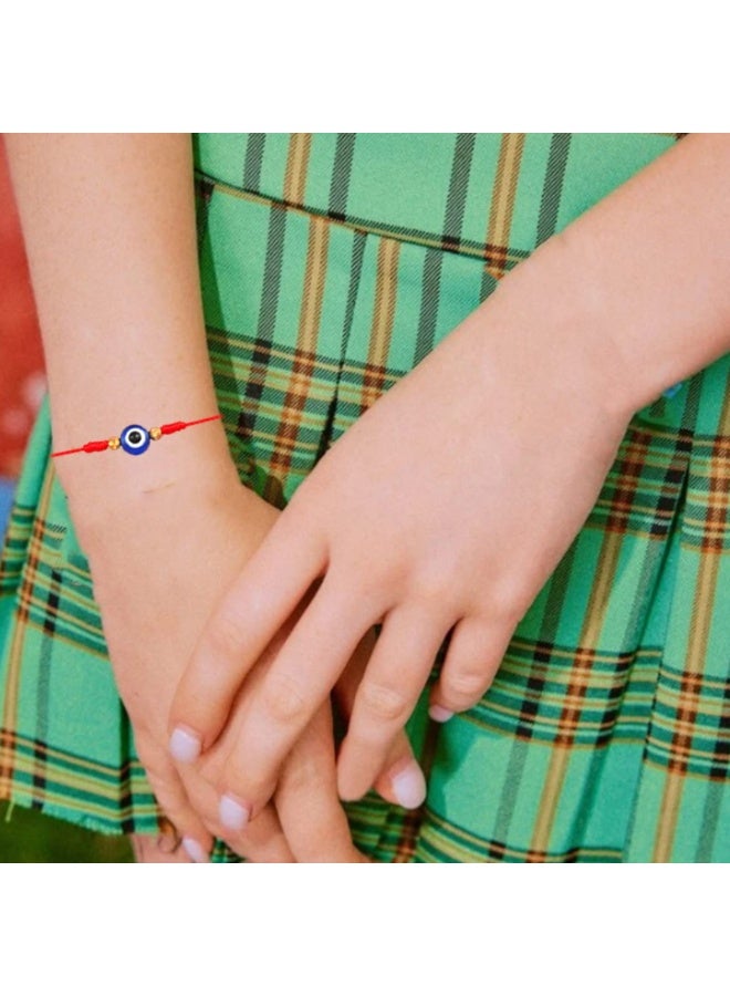 Evil Eye Bracelets 7 Knot Lucky Protection Bracelets Red Evil Eye Bracelets Pack Bracelet for Family Evil Eye Bracelet for Women Men Baby 7 Knot Protection Lucky Bracelet Adjustable Red String Amulet