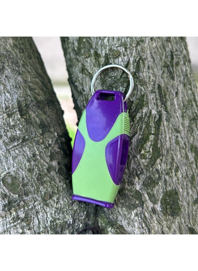 Generic Treble Whistle Referee Competition Physical Education Teacher Fire Rescue Outdoor Survival Whistle Plastic Seedless Fox Whistle-Color:Gray-white Rubber-coated Whistle (paper Card)  - Image 4