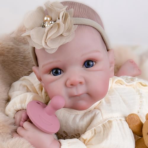 Milidool Realistic Reborn Baby Dolls 20 Inch Cute Lifelike Real Life Baby Dolls Newborn Baby Dolls Girl Soft Cloth Body with Accessories for 3 Year Old Girls Gifts - Image 5