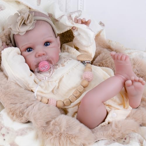 Milidool Realistic Reborn Baby Dolls 20 Inch Cute Lifelike Real Life Baby Dolls Newborn Baby Dolls Girl Soft Cloth Body with Accessories for 3 Year Old Girls Gifts - Image 1