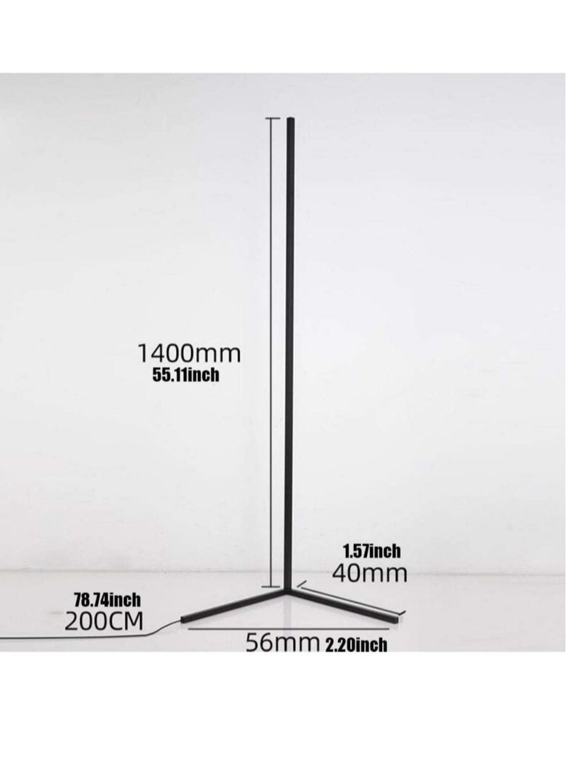 ELTRAZONE Floor Lamp Corner Standing Lamp with RGB Color Changing Levels Brightness and Color Temperature, Remote Control Modern for Living Room, Bedroom - Image 3