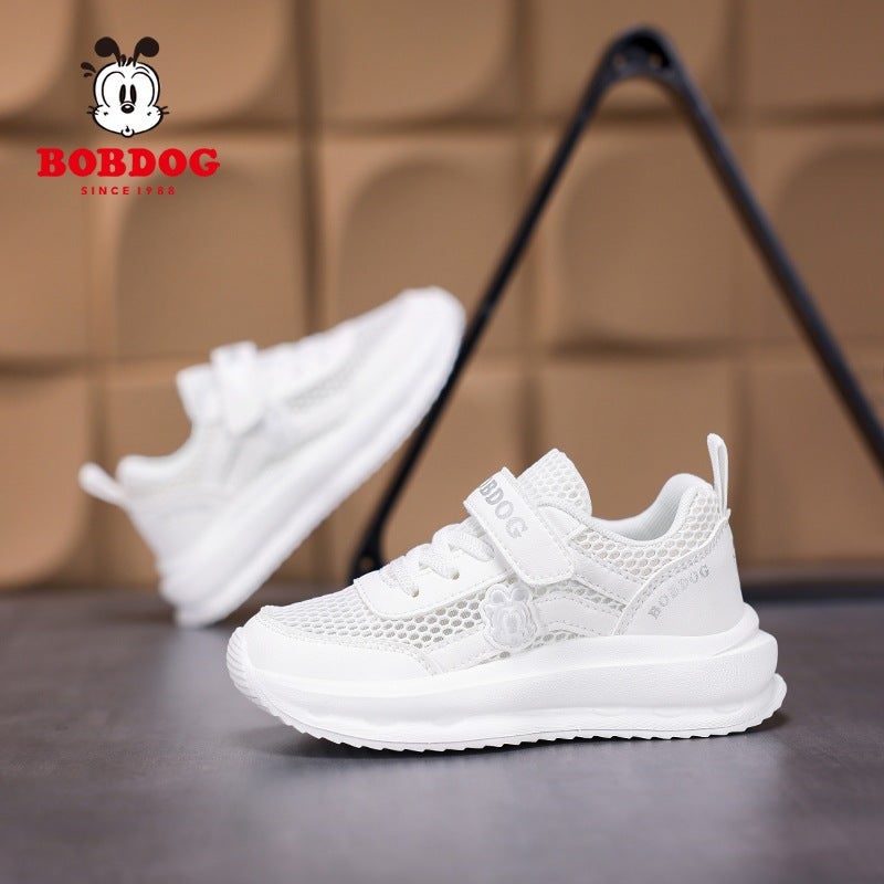 Babu Bean Children'S White Shoes 2025 New Mesh Breathable School White Shoes For Boys And Girls - Image 5