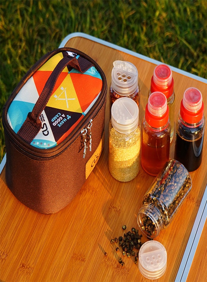 CLS Camping Spice Containers Portable Plastic Multifunction Empty Spice Containers Set with Storage Bag - Image 3