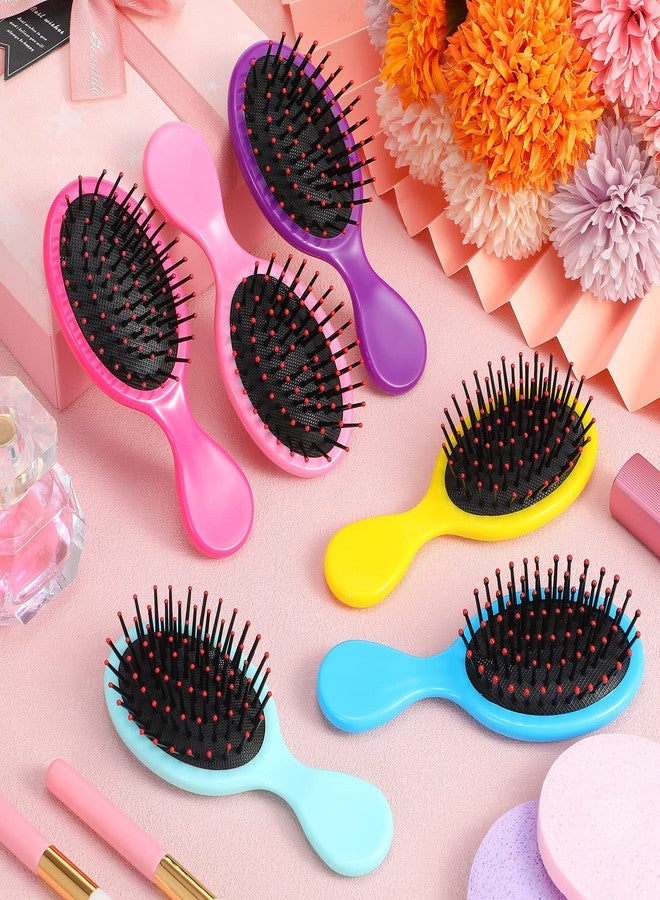 Yoande 36 Packs Mini Detangling Hairbrush Squirt Detangler combs Toddler Soft Bristle Travel Hairbrush Women Girl(Multi Color) - Image 5