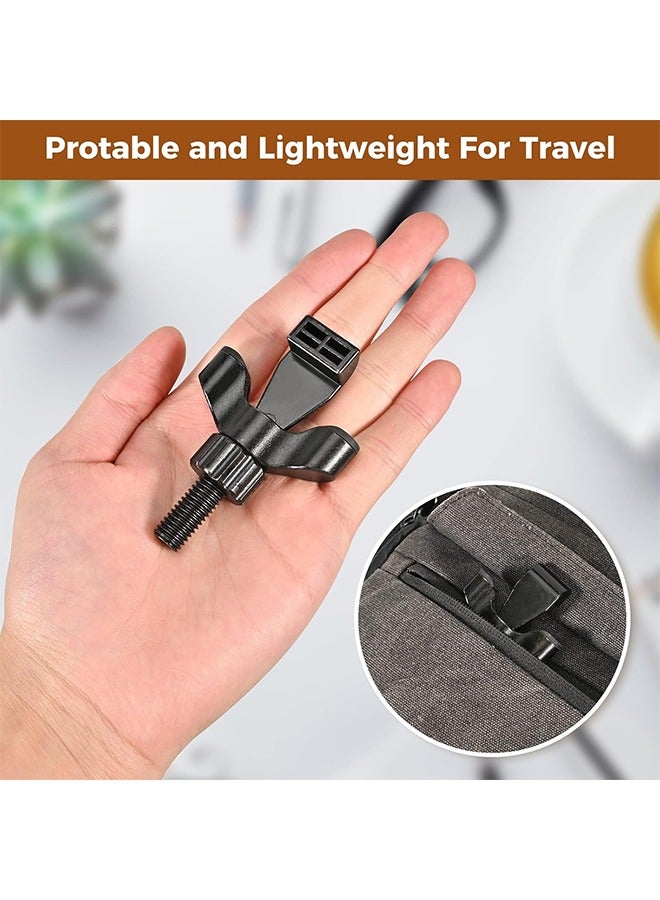 Portable Door Lock, Anti-Theft Lock, Travel Door Lock for Additional Privacy and Safety, Home Security Door Locker for Hotel Apartment School - Black - Image 5