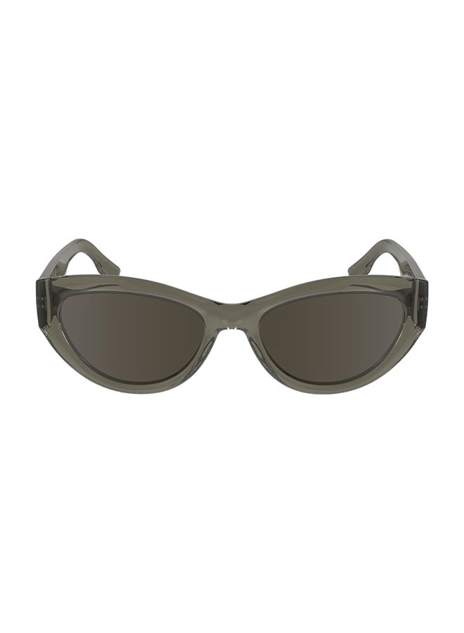 LACOSTE نظارة شمسية بتصميم عين القطة للحماية من الأشعة فوق البنفسجية للنساء - L6013S-210-5418 - مقاس العدسة: 54 ملم - Image 1
