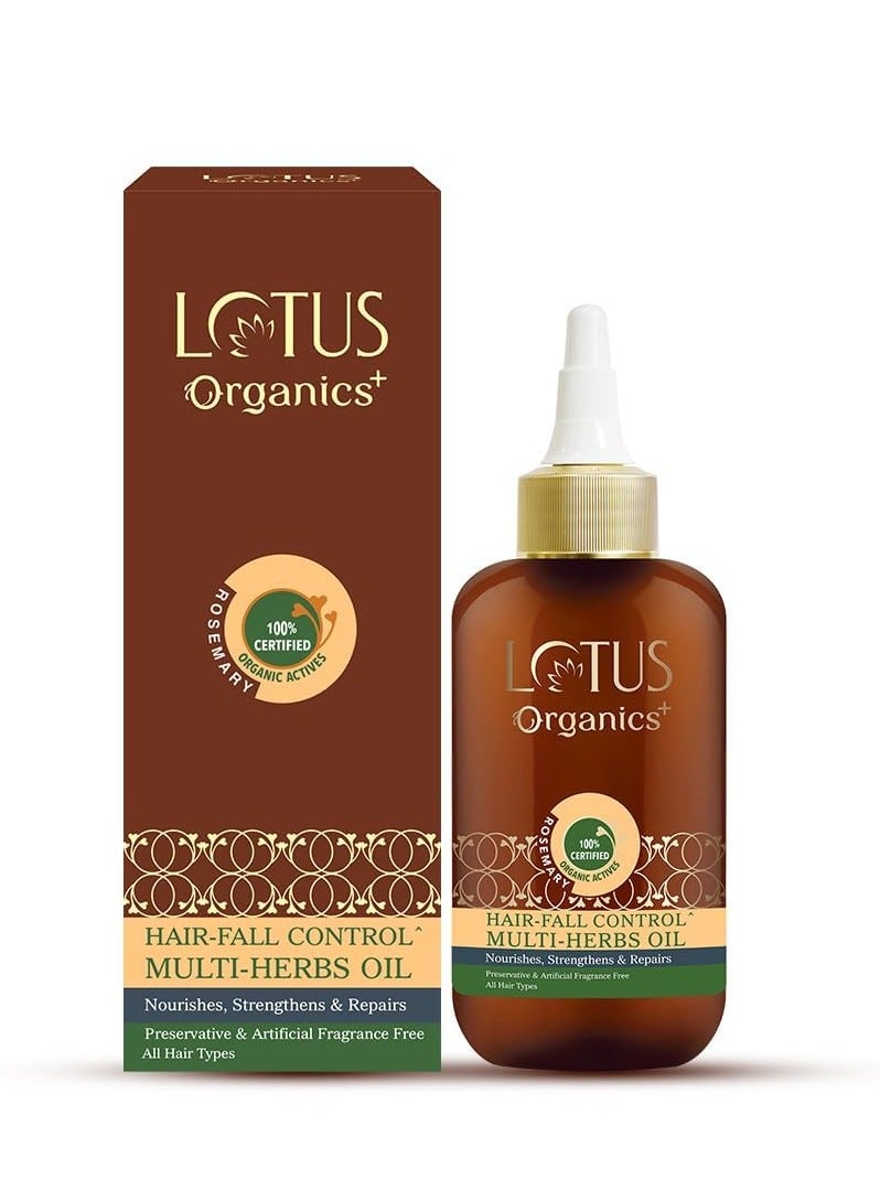 LOTUS ORGANIC HAIR FALL CONTROL MULTI HERBS OIL - 200 ML