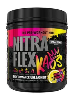 Gat Sport, Nitraflex, Kaos, 650mg Stims, Pre Workout King, 738g, Berry Lemonade, 40 Servings