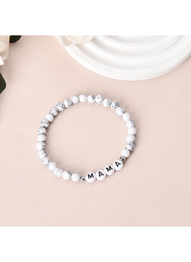 YangQian - Mama Mothers Day Gifts Bracelets For Mom Birthday Appreciation Gifts From Daughter Son Mother Bead Bracelet Mom Keepsake Gifts For Mom Accessories Mum Mommy Retirement Holiday Christmas Gifts Ideas - Image 1