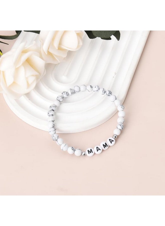 YangQian - Mama Mothers Day Gifts Bracelets For Mom Birthday Appreciation Gifts From Daughter Son Mother Bead Bracelet Mom Keepsake Gifts For Mom Accessories Mum Mommy Retirement Holiday Christmas Gifts Ideas - Image 1