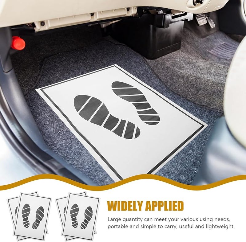 25 Pcs Disposable Car Paper Floor Mats Lightweight Portable Vehicle Foot Pads for Protection - Image 5