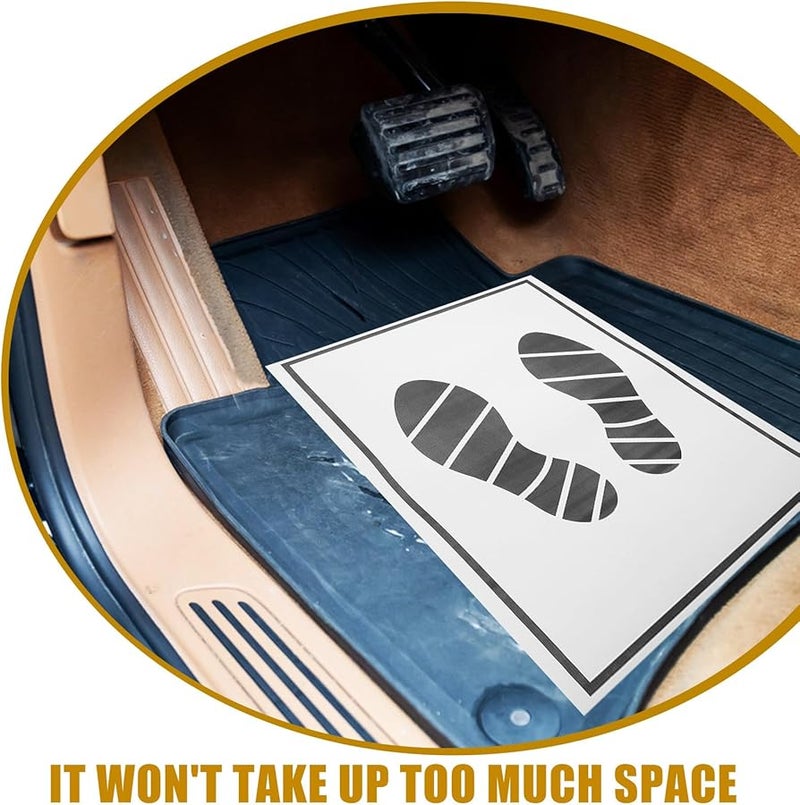 25 Pcs Disposable Car Paper Floor Mats Lightweight Portable Vehicle Foot Pads for Protection - Image 3