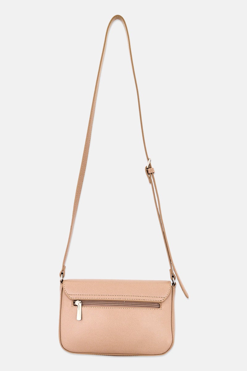 XOXO Women Brand Logo Crossbody Bag, Taupe - Image 2