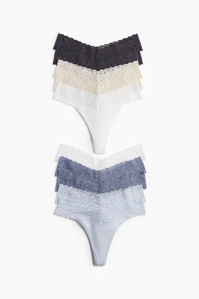 اتش اند ام 10-pack lace thong briefs