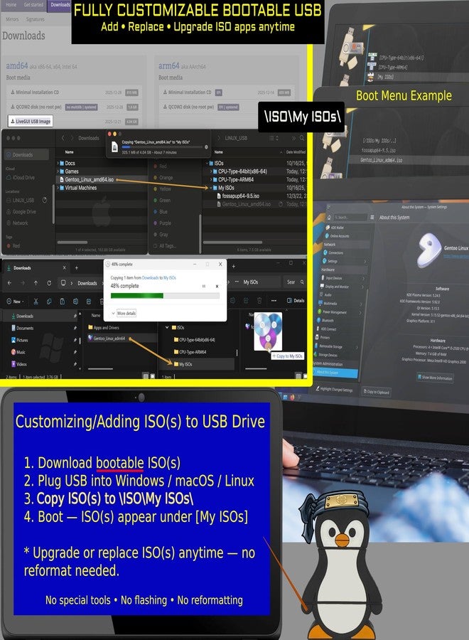 Tech Store On Linux Mint Cinnamon Operating System Install/Recovery Bootable USB Flash Thumb Drive for PCs and MAC | Just Like Windows, but Better! - Image 4
