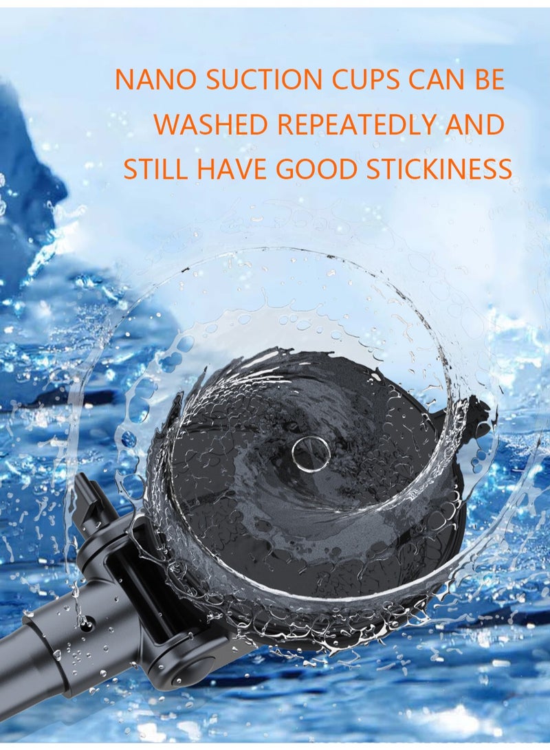 هوديوس حامل هاتف للسيارة بقاعدة شفط عالمية للوحة القيادة والزجاج الأمامي للسيارة مع حامل هاتف قوي مقاوم للحرارة متوافق مع iPhone 16 15 14 أسود - Image 4