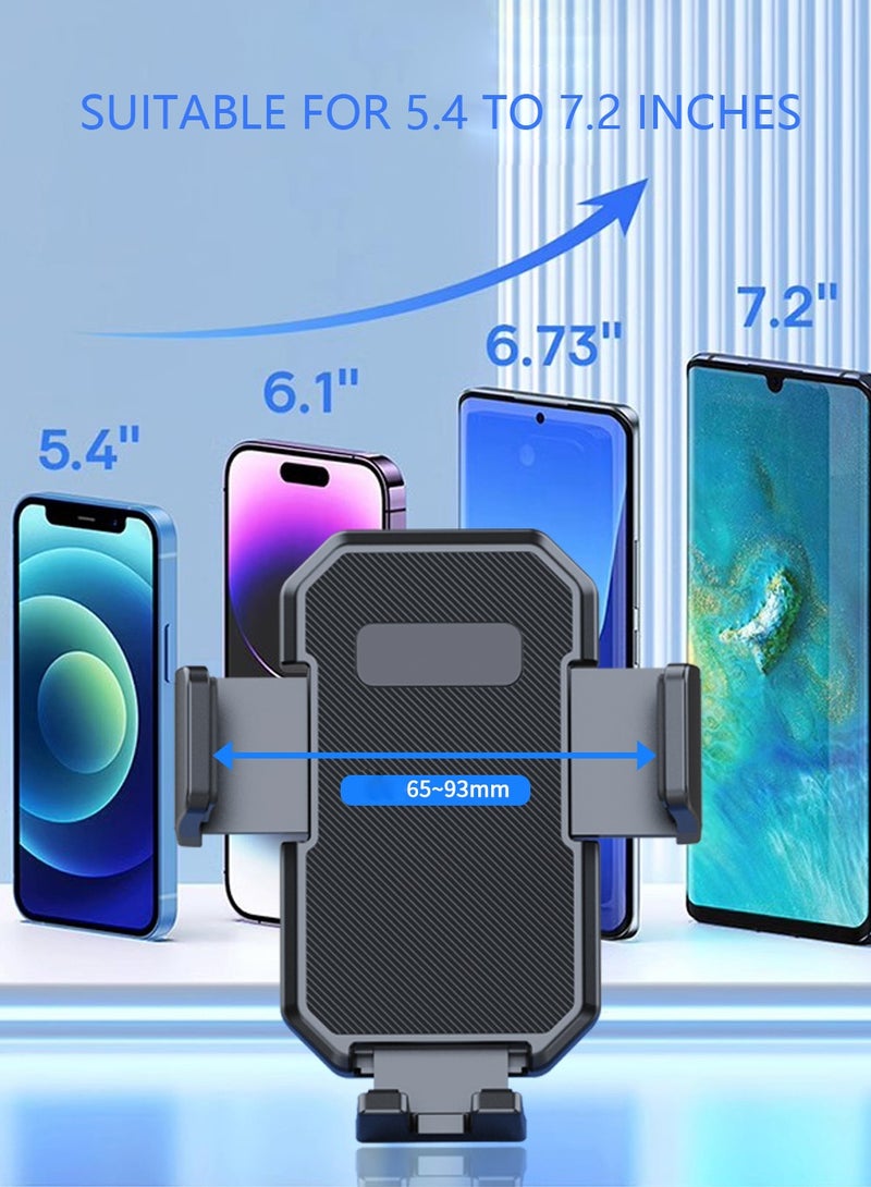 هوديوس حامل هاتف للسيارة بقاعدة شفط عالمية للوحة القيادة والزجاج الأمامي للسيارة مع حامل هاتف قوي مقاوم للحرارة متوافق مع iPhone 16 15 14 أسود - Image 5