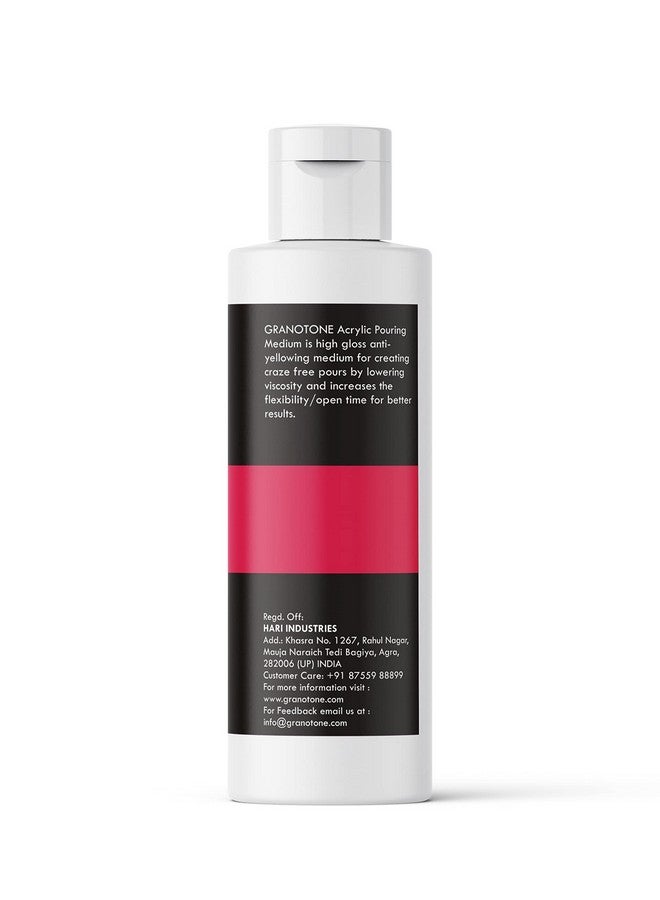 Granotone Acrylic Pouring Medium Anti Crazing & Non Yellowing Pouring Medium For Acrylic Painting High Gloss Medium For Acrylic Paints Increase Flow Non Toxic Formula For Pro Artists & Kid 200Ml - Image 2