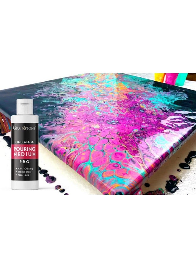 Granotone Acrylic Pouring Medium Anti Crazing & Non Yellowing Pouring Medium For Acrylic Painting High Gloss Medium For Acrylic Paints Increase Flow Non Toxic Formula For Pro Artists & Kid 200Ml - Image 4