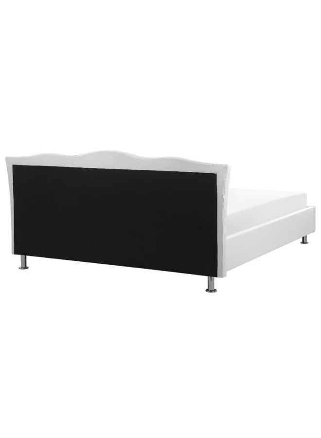 Bed and Mattress Home Velvet Glow Tufted Upholstered Twin Size ( Mattress Size 120 X 190 CM ) White Color Bed Size 202 W X 128 L CM ( Mattress Sold Separately )  - Image 4