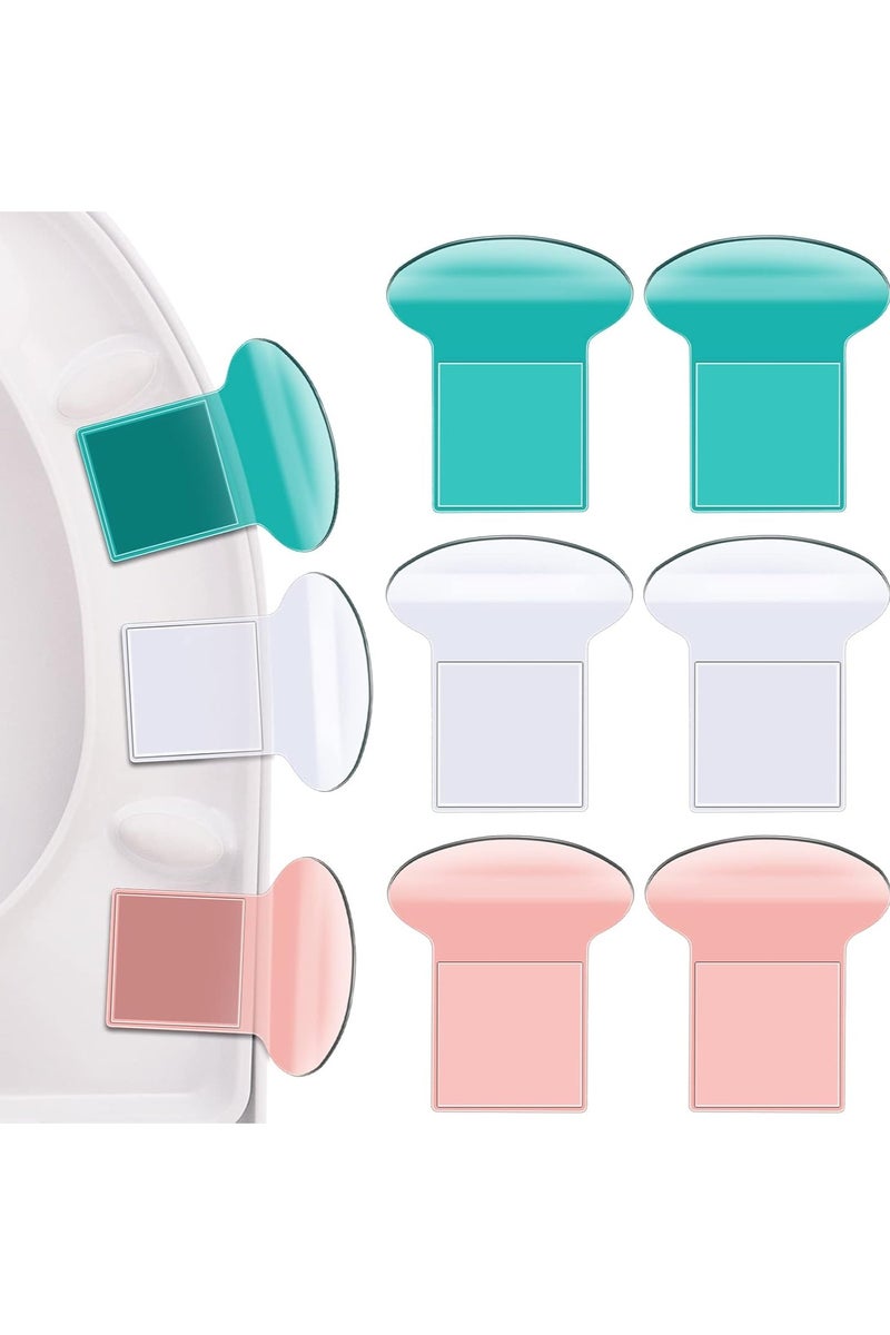 هومستر 9 قطع مرحاض مقعد رفع مرحاض غطاء رفع مقعد مرحاض مقبض لرفع تجنب لمس غطاء المرحاض رفع مقعد حامل أدوات رفع لملحقات الحمام المكتب المنزلي فندق - Image 1