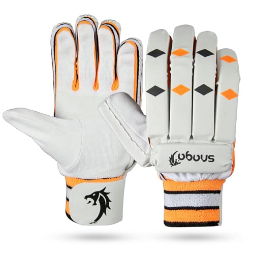 Snaga School Cricket Batting Gloves - for Beginner cricketers/PVC Palm/Nylon Stitch/Fully Paded Gloves/Full Fingered Gloves for Perfect Grip and Maximum Protection (Men)(14 Years and Above) - Image 1