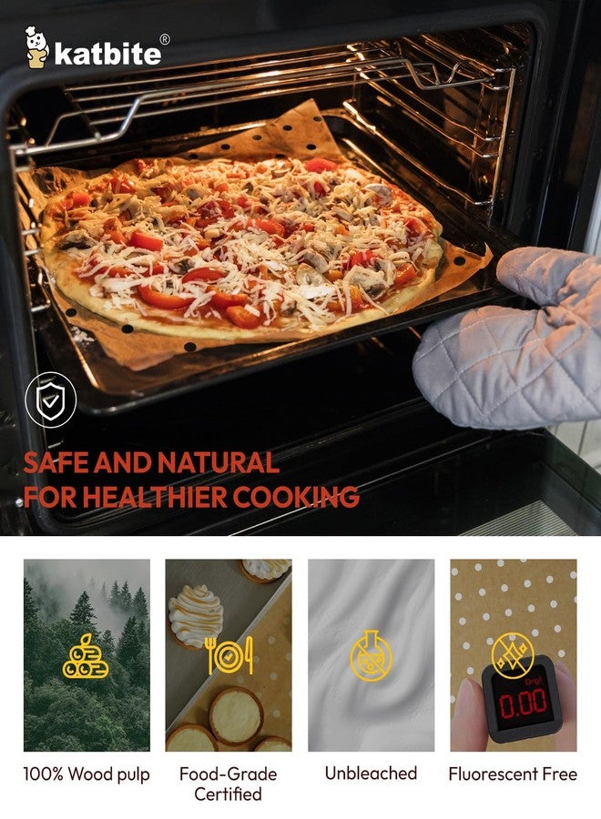 katbite ورق زبدة كات بايت للقلاية الهوائية، 180 كيسًا، ورق زبدة مثقب للاستخدام مرة واحدة، مقاس 9 × 11 بوصة، ملحقات لبطانة سلة القلاية الهوائية، مناسبة لأفران التحميص والقلايات الهوائية، متوافقة مع أجهزة كويزينارت ونينجا فودي - Image 4