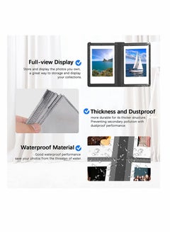 Y&D 432 Pockets Photo Album for Fujifilm Instax Mini Camera, Polaroid 11 90 70 9 8+ 8 LiPlay Instant Snap SnapTouch PIC-300 Z2300 Camera (Blue)  - Image 4