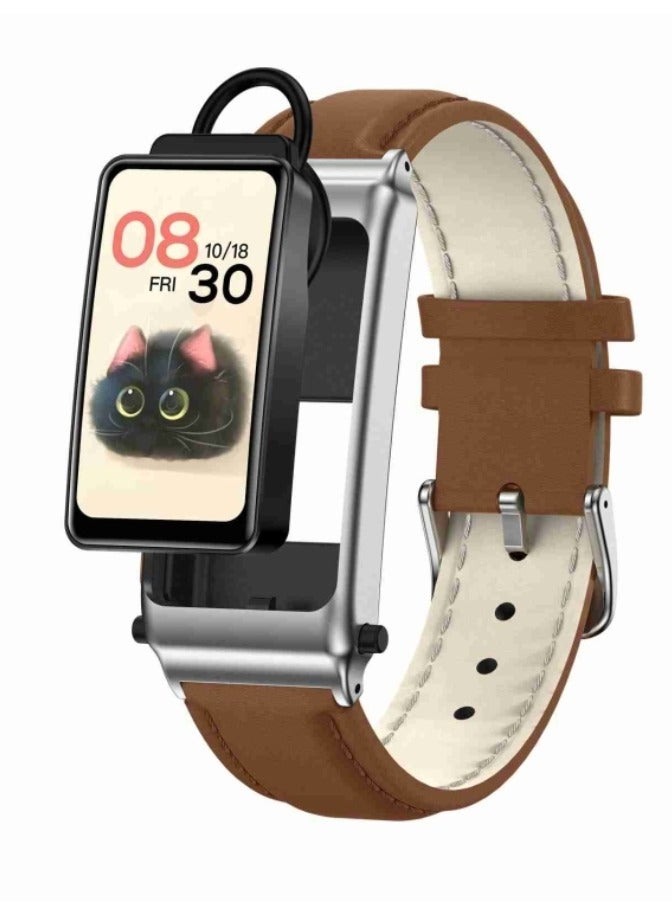 AROAQ K80 1.57 inch Blood Sugar Smart Watch TWS Headset Two-in-One Health Monitoring Body Temperature Bluetooth Call NFC Access Control Bracelet - Image 1