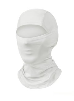 Chabeia Face Mask – Lightweight UV Protection for Skiing, Motorcycle Riding, Cycling & Running, Multi-Use Sports Mask (White)  - Image 1