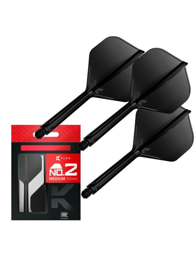 3PCS Darts, One-Piece Molded Dart Shafts for Maximum Stability and Accuracy, Professional Plastic Soft Tip Dart Accessories for Tournaments, Leagues, and Home Play(Black) - Image 1