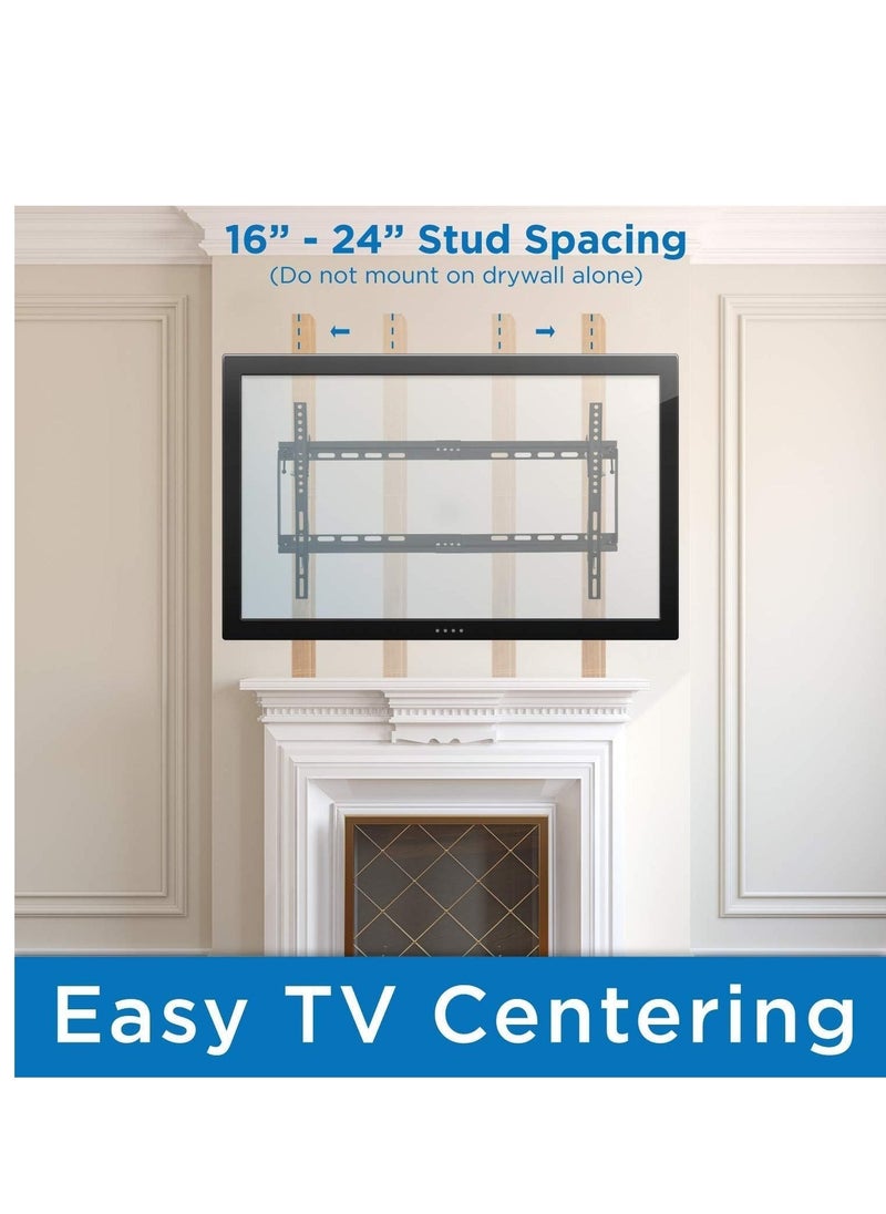 ELTRAZONE TV Stand/Television Stands for 32-65 Inch TV. Wall Mount TV Stand with Rugged Double Arm Bracket, Standard Load-bearing 32"-65", Maximum size 65inch, Holds Up to 40kg (32-65 Inch, BLACK)  - Image 4