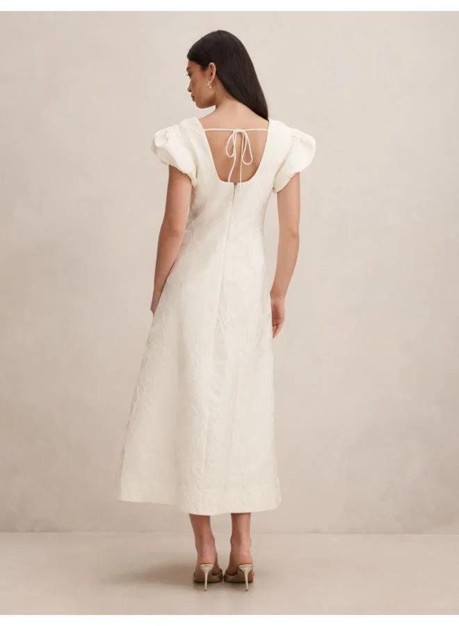 forever new Lily Scoop Jacquard Midi