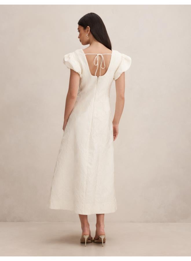 forever new Lily Scoop Jacquard Midi - Image 2