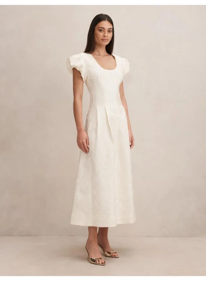 Forever New  Lily Scoop Jacquard Midi for Women | Best Price UAE