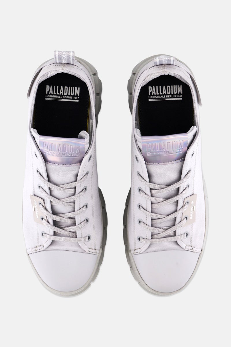 PALLADIUM Women Medium Revolt Lo Tx Lace Up Casual Shoes, Grey  - Image 3