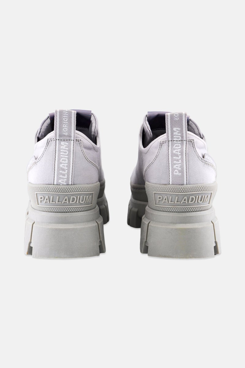 PALLADIUM Women Medium Revolt Lo Tx Lace Up Casual Shoes, Grey  - Image 2