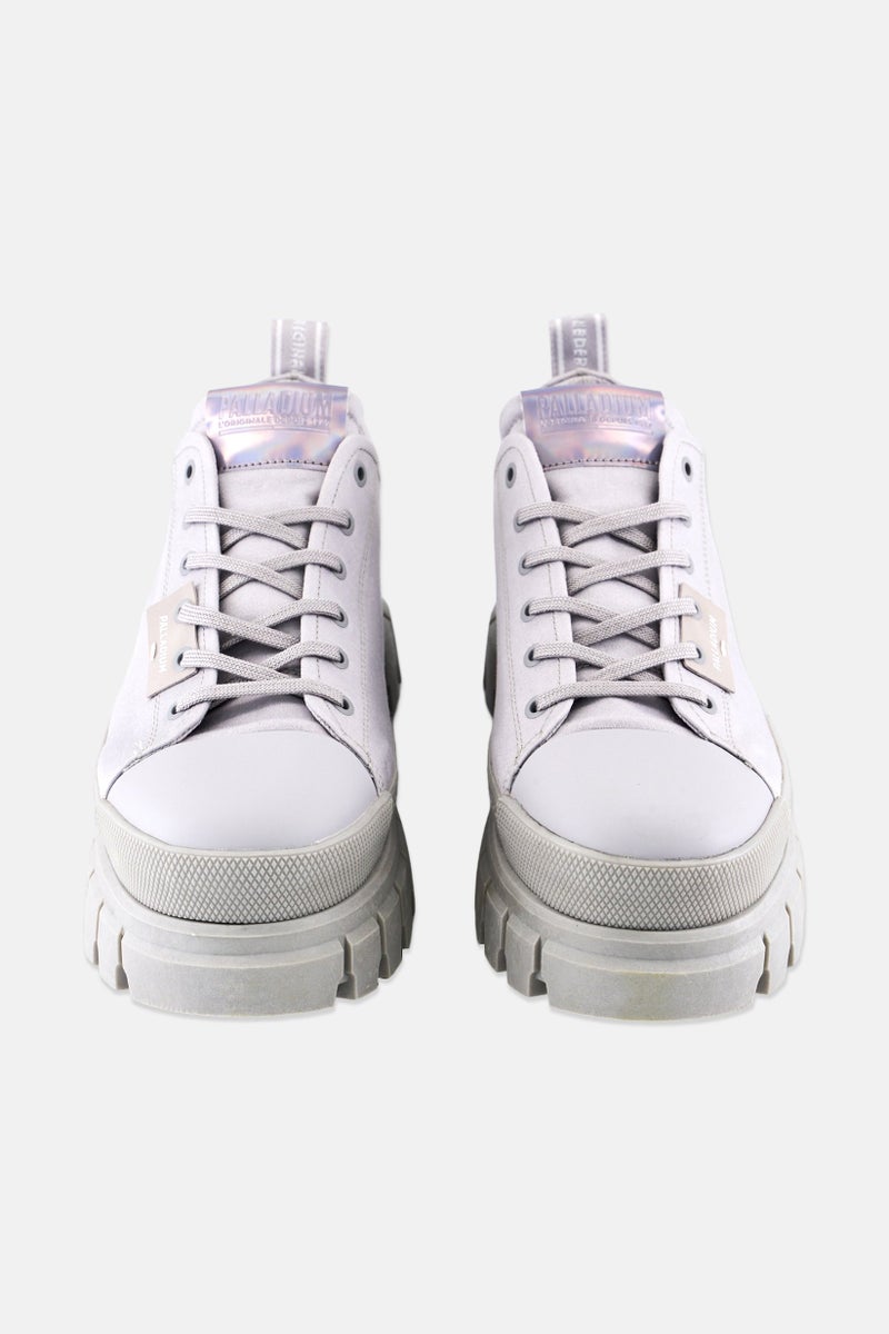 PALLADIUM Women Medium Revolt Lo Tx Lace Up Casual Shoes, Grey  - Image 4