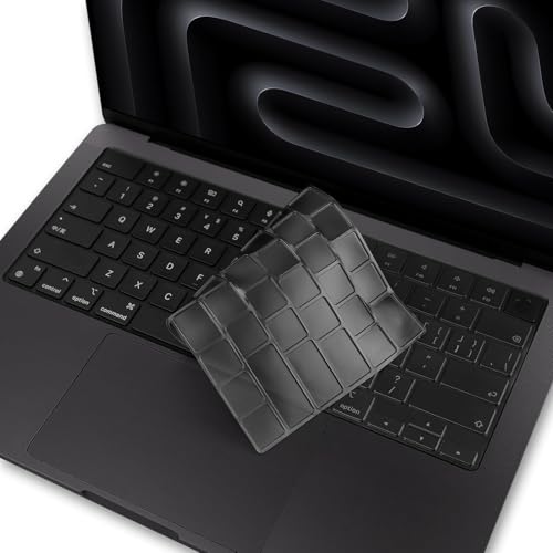 OJOS Compatible with MacBook Pro 14" 16" (M4 M3 M2 M1) Max/Pro Chip Model: A3112 A3185 A3401 A3186 A3403 (Released in 2024) Translucent Gray - Image 1