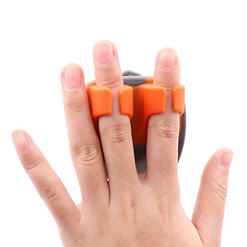 BENEKIY 2 Pcs Hand Vegetable Peeler Palm Peeler Rubber Finger Grips Comfortable to Peel Pumpkin, Carrot, Cucumber, Potato and More - Image 5
