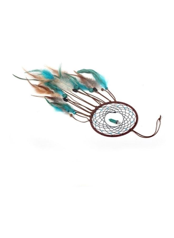 NIBEMINENT Traditional Feather Wall Hanging Multicolour - Image 1