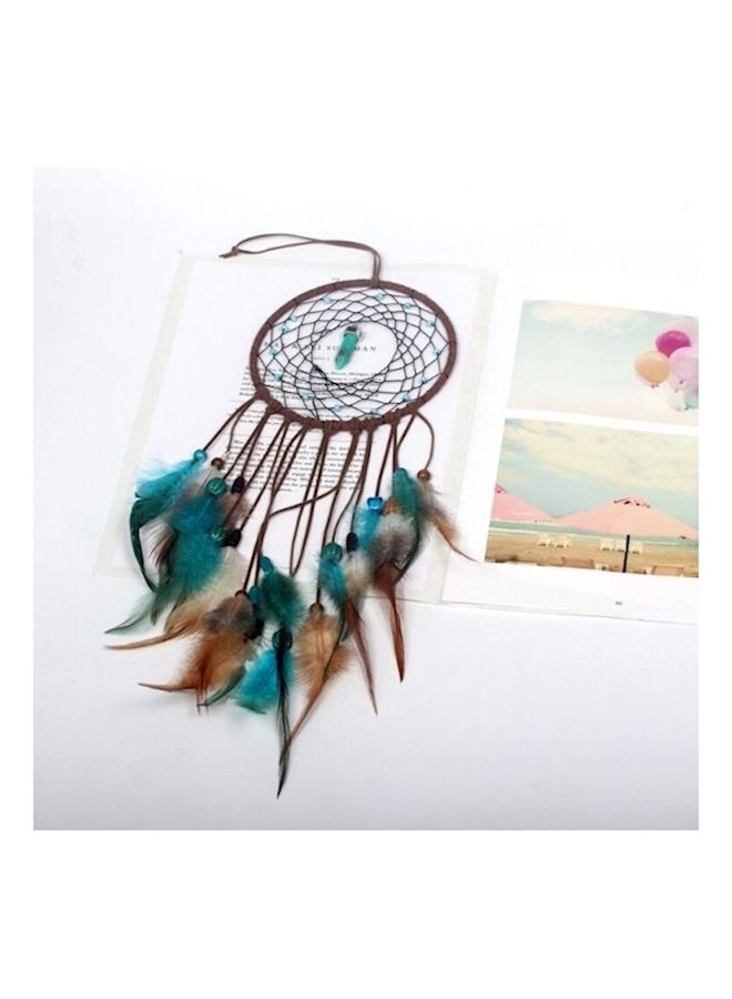 NIBEMINENT Traditional Feather Wall Hanging Multicolour - Image 4