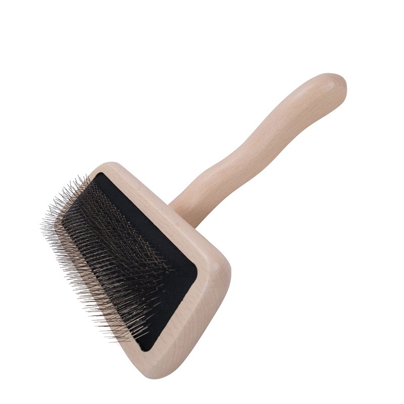 Chris Christensen Slicker Brush for Dogs, Groom Like a Professional, Ideal For All Coat Types, Remove Shedding Coat, Tangles and Dead Undercoat, 17 mm Stainless Steel Pins, Medium - Image 1