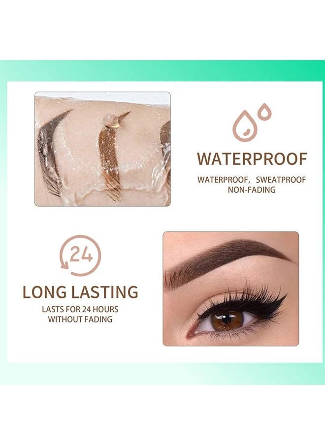 Dragon Ranee Eyebrow Gel Waterproof Eyebrow Color Brow Shaping Gel Makeup Liquid Brows Styling - Long Lasting Smudge-proof (Dark Brown)  - Image 5