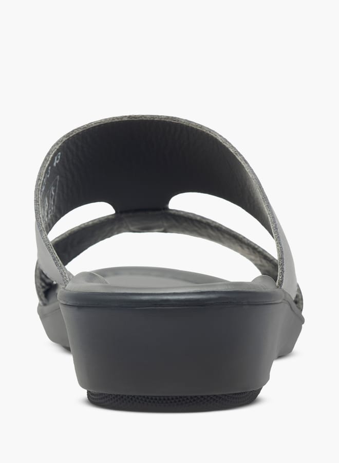 ال بي ال من شو اكسبرس صنادل رجالي عربية سادة سهلة الارتداء - Image 4