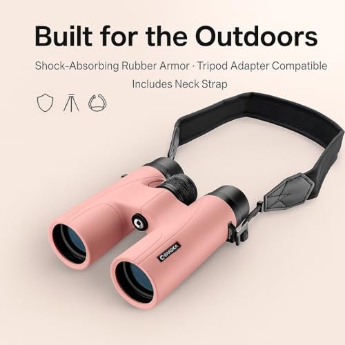 Barska Crush 10x42 Binoculars – Lightweight, Compact & Shockproof Design in Bright Colors for Hiking, Travel, Concerts, Sports, Great Gift Idea – Case & Strap Included - Image 5