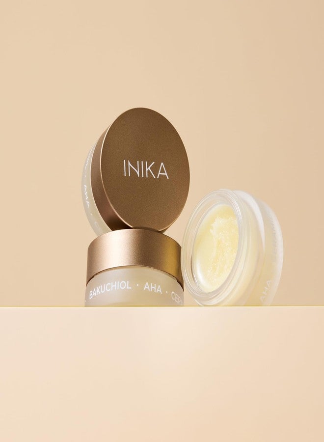 INIKA Organic Lip Mask | Bakuchiol + AHA + Prickly Pear, Exfoliates, Smooths Fine Lines, Nourishes Lips. Overnight Reparative Treatment for Plump, Supple & Soft Lips. Natural & Vegan Ingredients 8mL - Image 4