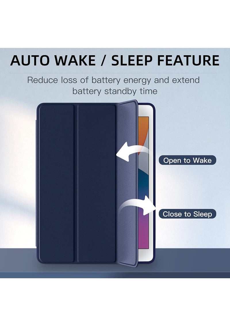 DUSALA Case Compatible with iPad 10.2 inch 2020 iPad 8th Gen / 7th Gen 2019 with Pencil Holder Premium TPU Stand Back Auto Wake/Sleep Smart Case Cover for 10.2'' iPad 8 / iPad 7 (Blue) - Image 3