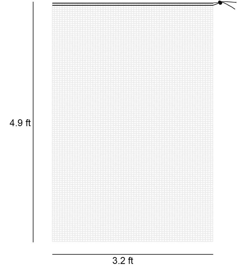 Alpurple 2 Pcs Insect Bird Barrier Netting Mesh with Drawstring- 4.9 x 3.2 Ft Garden Bug Netting Plant Cover- Fruit Tree Net for Protect Plant Fruits Citrus Flower from Insect Bird Eating - Image 3